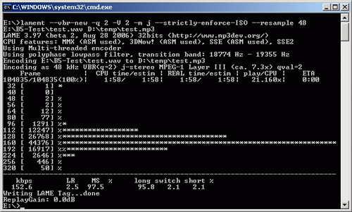 Athlon 64 X2 3400e LAME MP3