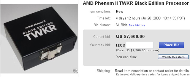AMD Phenom II X4 42 TWKR продается на интернет-аукционе eBay AMD Phenom II X4 42 TWKR продается на интернет-аукционе eBay