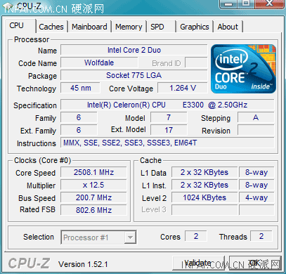 Intel Celeron E3300 Intel Celeron E3300