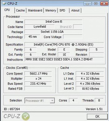 Core i7-870@5600 МГц