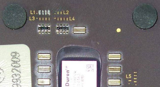 Разблокировка множителя у AMD Duron