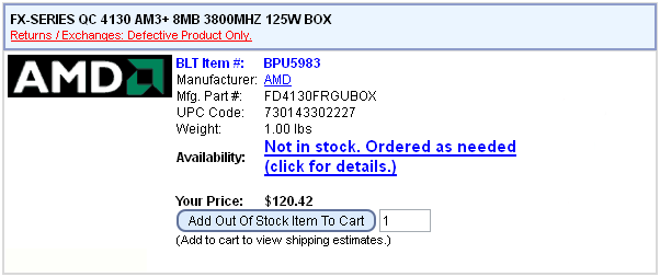 Процессор AMD FX-4130 предзаказ