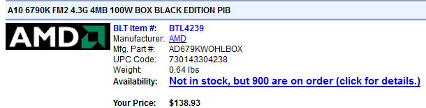 APU AMD A10-6790K в прайс-листе APU AMD A10-6790K в прайс-листе