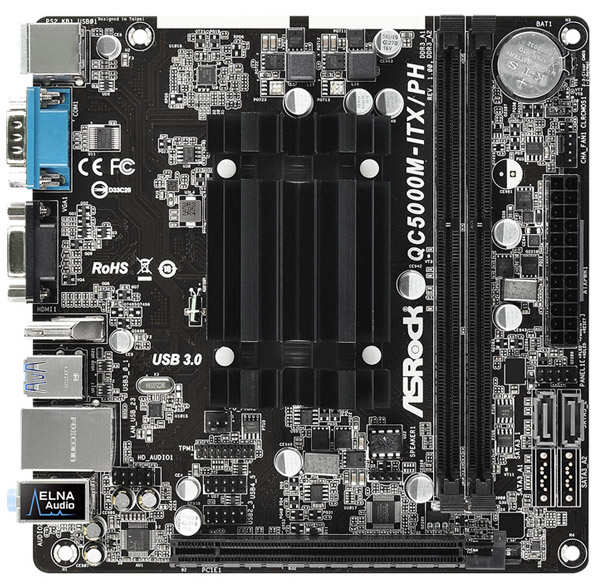 Материнская плата ASRock QC5000M-ITX/PH Материнская плата ASRock QC5000M-ITX/PH