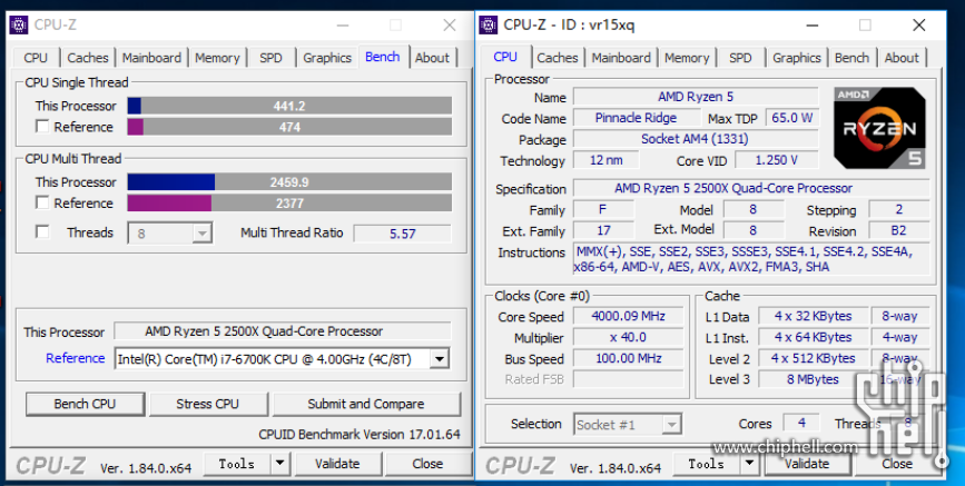 AMD Ryzen 5 2500X