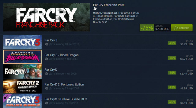 Far Cry Franchise Pack Far Cry Franchise Pack