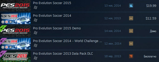 Pro Evolution Soccer 2015 PC Demo