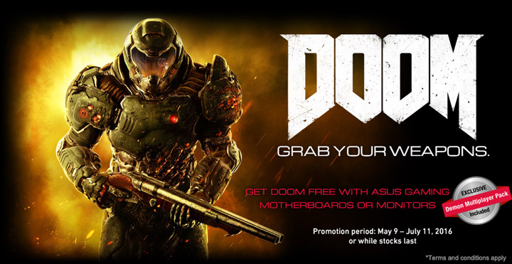 Покупатели продукции Asus могут загрузить Doom с DLC