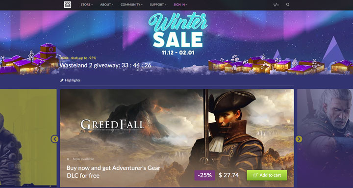 Распродажа ГОГ