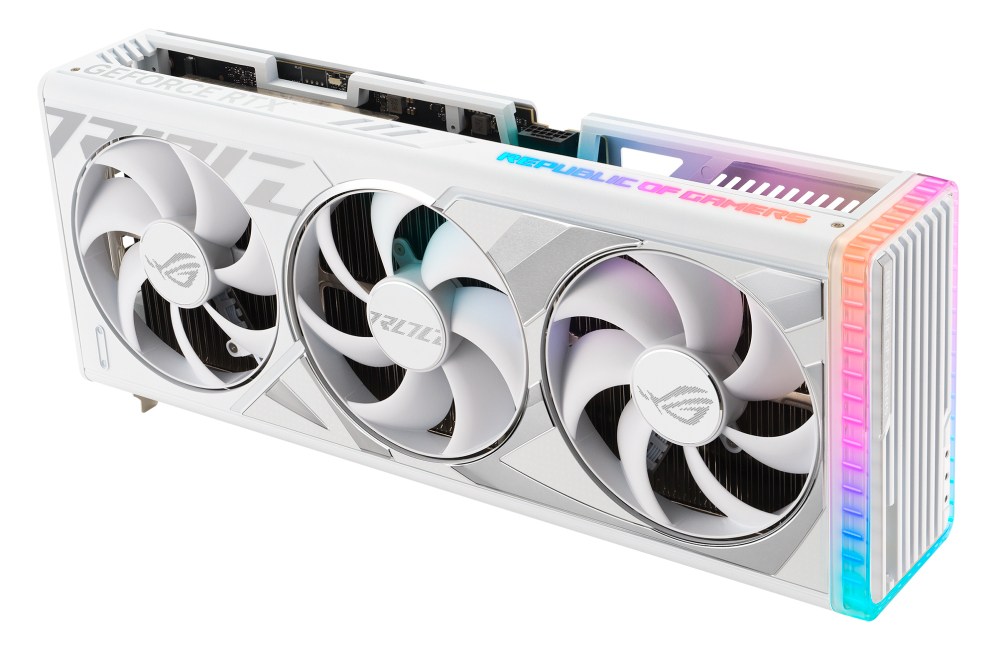ASUS выпускает белые видеокарты ROG Strix GeForce RTX4090/4080