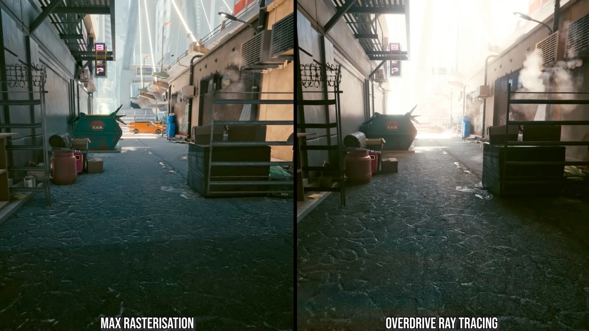 В новом видео Digital Foundry показаны преимущества улучшенной трассировки в Cyberpunk 2077
