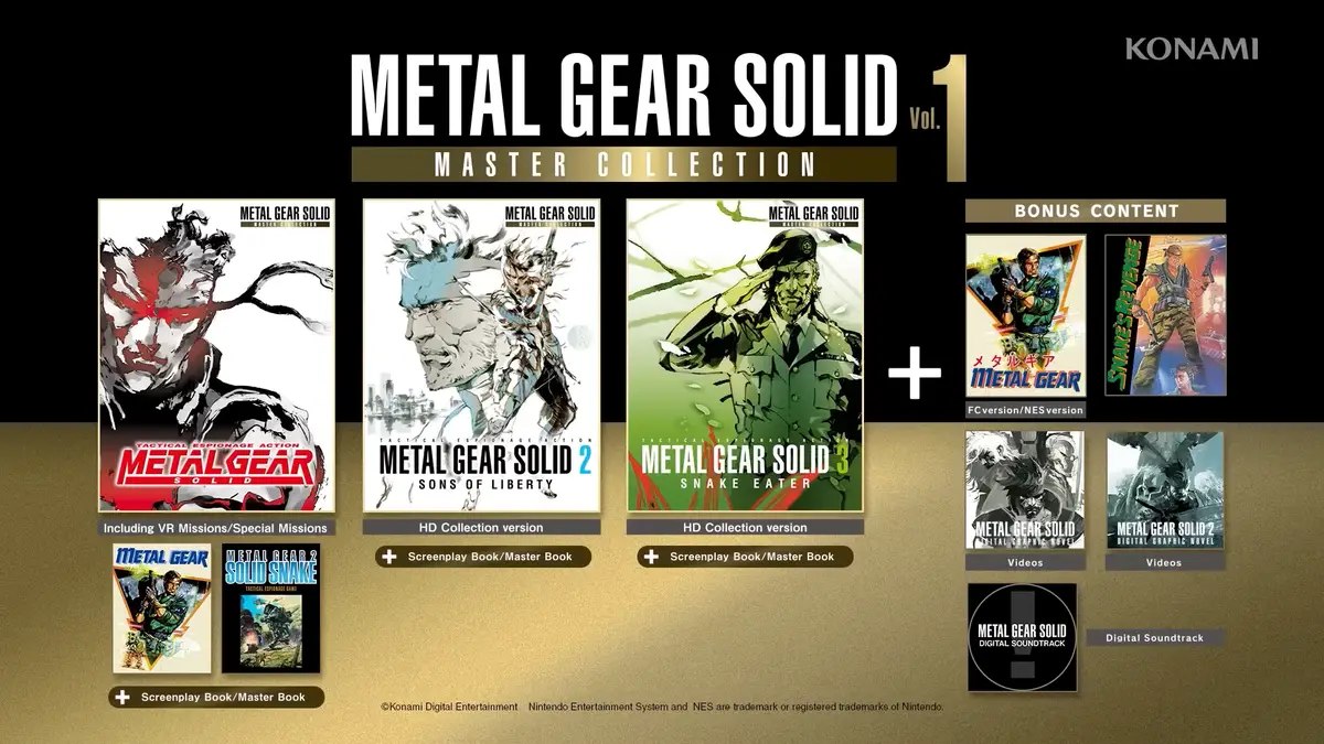 На PC вышел сборник Metal Gear Solid: Master Collection Vol. 1, игры работают в формате 240p и 720p
