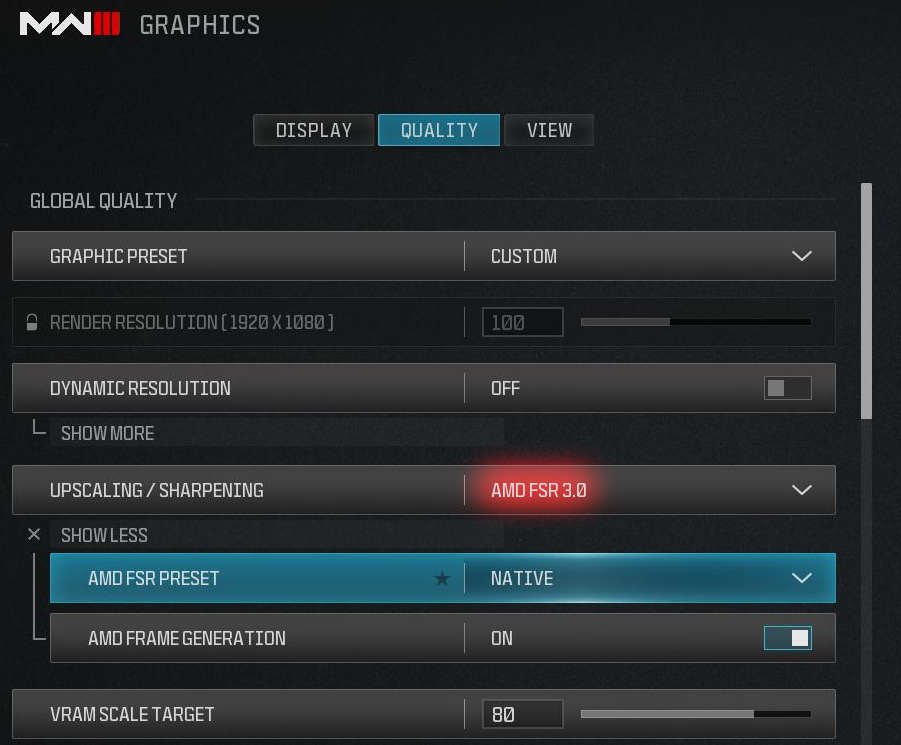 Технология AMD FSR 3 теперь доступна в Modern Warfare III и Warzone