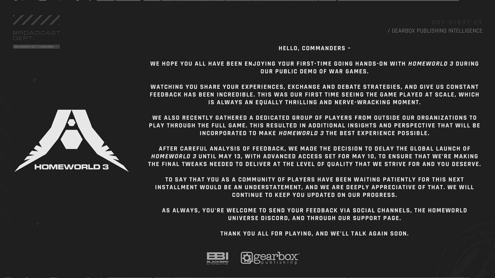 Homeworld 3 задержится до мая