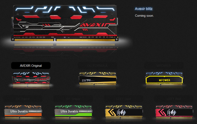 DDR3 Avexir Blitz 1.1 DDR3 Avexir Blitz 1.1