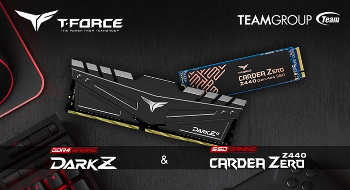 Team Group выпустила новые комплекты T-Force Dark Z DDR4 и NVMe-накопители Cardea Zero Z440