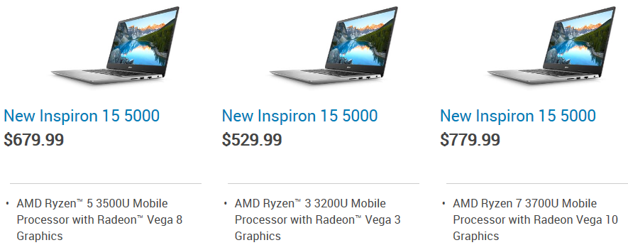 Dell Inspiron 5000 AMD Ryzen