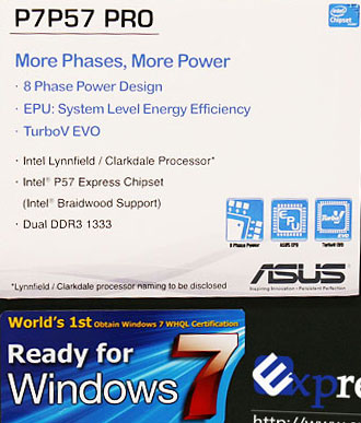 ASUS P7P57 PRO ASUS P7P57 PRO