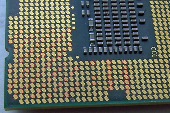 сгоревший процессор