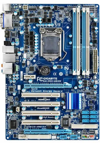 материнская плата Gigabyte GA-H55M-UD3H материнская плата Gigabyte GA-H55M-UD3H