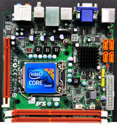 Материнская плата ECS H55H-I для Mini-ITX Материнская плата ECS H55H-I для Mini-ITX