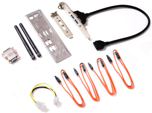 материнская плата Zotac H67-ITX WiFi комплект поставки