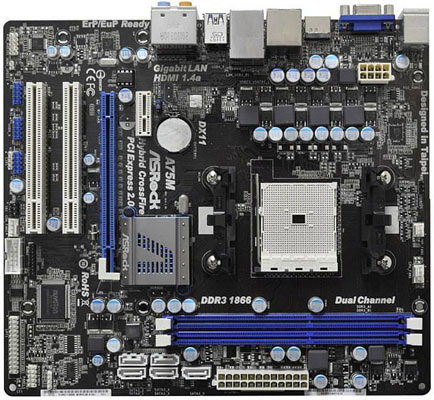 Материнская плата ASRock A75M