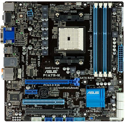 Материнская плата Asus F1A75-M