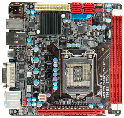Материнская плата Biostar TH61-ITX Материнская плата Biostar TH61-ITX