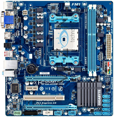 Материнская плата Gigabyte GA-A55M-S2H Материнская плата Gigabyte GA-A55M-S2H