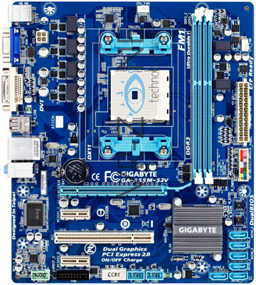 Материнская плата Gigabyte GA-A55M-S2V Материнская плата Gigabyte GA-A55M-S2V