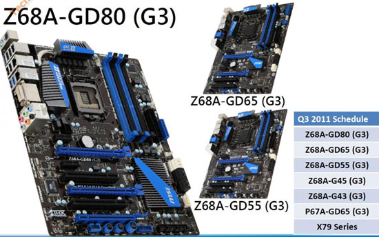 Материнские платы MSI с PCI-E 3.0