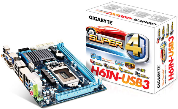 Материнская плата Gigabyte GA-H61N-USB3