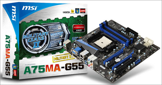 Материнская плата A75MA-G55 Материнская плата A75MA-G55