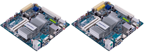 Материнские платы Foxconn D250S и D270S (справа)