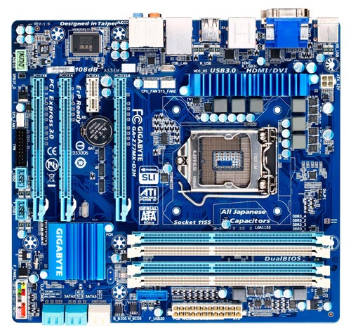 Материнская плата Gigabyte GA-Z77MX-D3H