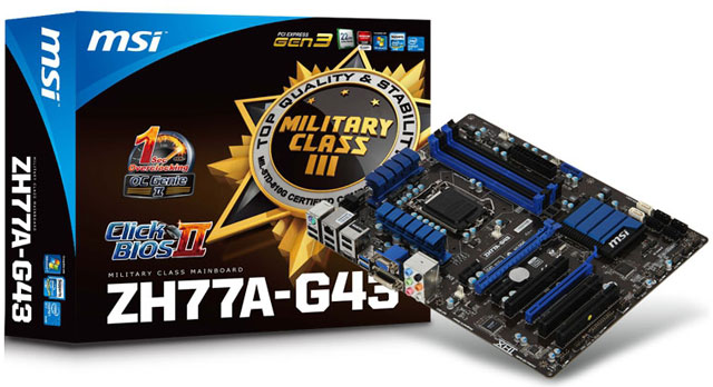 Материнская плата MSI ZH77A-G43 Материнская плата MSI ZH77A-G43