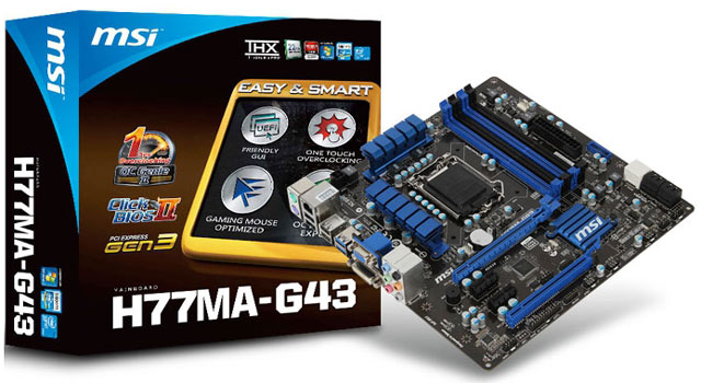 Материнская плата MSI H77MA-G43 Материнская плата MSI H77MA-G43