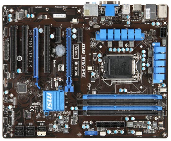 Материнская плата MSI B75A-G43 Материнская плата MSI B75A-G43