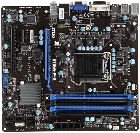 Материнская плата MSI B75MA-P45