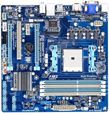 Материнская плата Gigabyte GA-F2A75M-D3H Материнская плата Gigabyte GA-F2A75M-D3H