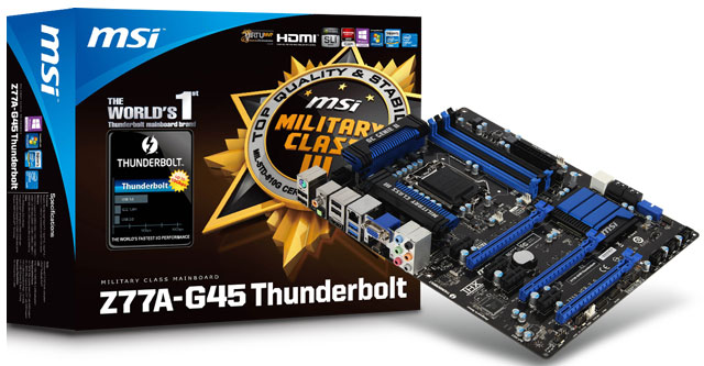 Материнская плата MSI Z77A-G45 Thunderbolt
