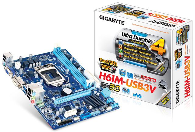 Материнская плата Gigabyte GA-H61M-USB3V Материнская плата Gigabyte GA-H61M-USB3V