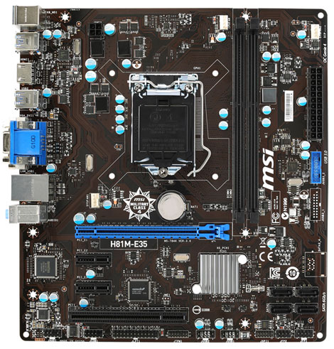 Материнская плата MSI H81M-E35 Материнская плата MSI H81M-E35