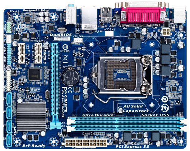 Материнская плата Gigabyte GA-H61M-DS2 rev. 4.0
