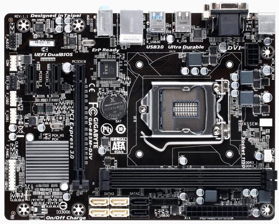 Материнская плата Gigabyte B85M-D2V Материнская плата Gigabyte B85M-D2V