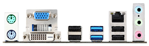 Материнская плата MSI 760GMA-P34 (FX) - задняя панель