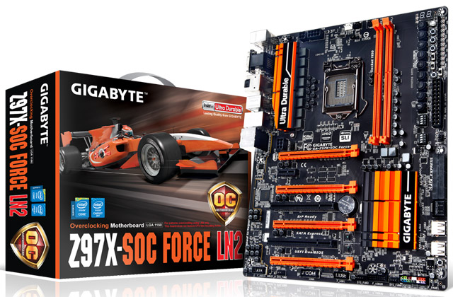 Материнская плата Gigabyte GA-Z97X-SOC Force LN2 Материнская плата Gigabyte GA-Z97X-SOC Force LN2