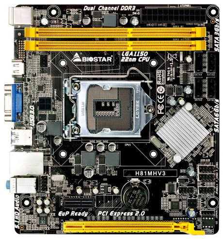 материнская плата Biostar H81MHV3