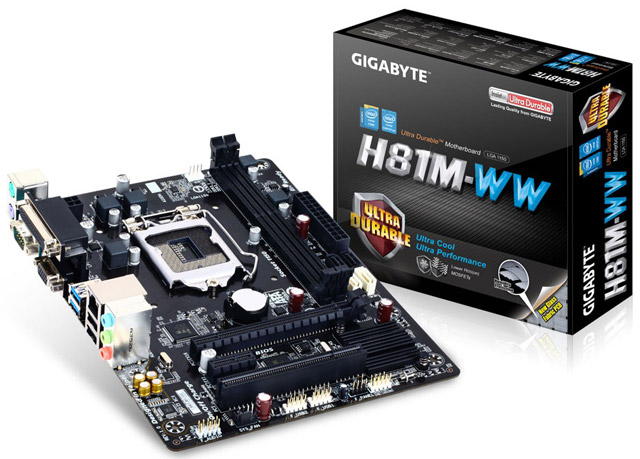 Материнская плата Gigabyte GA-H81M-WW